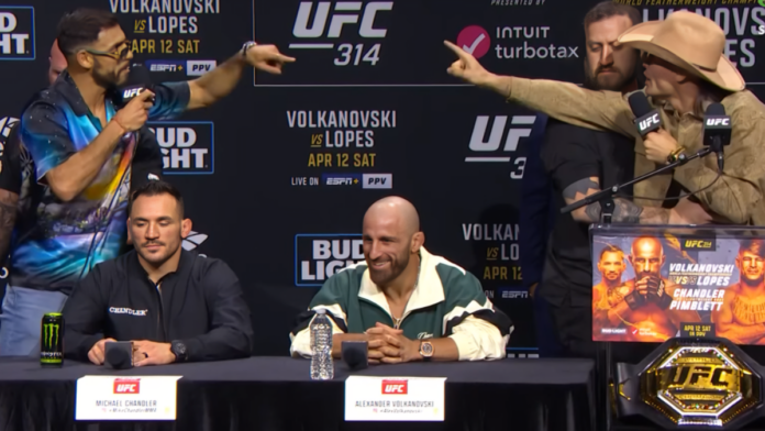 Diego Lopes And Yair Rodriguez Nearly Come To Blows At UFC 314 Press Conference