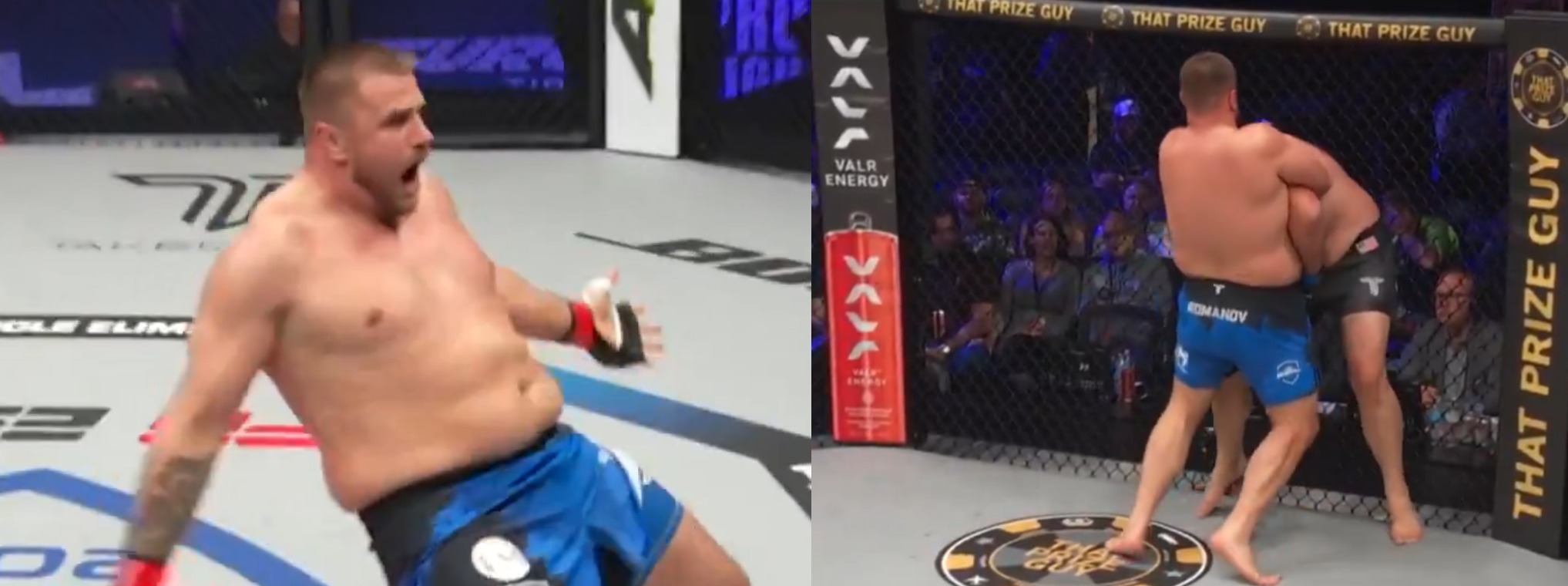 VIDEO: Alexandr Romanov Locks Up Standing Guillotine, PFL World Tournament Semi-Final Spot