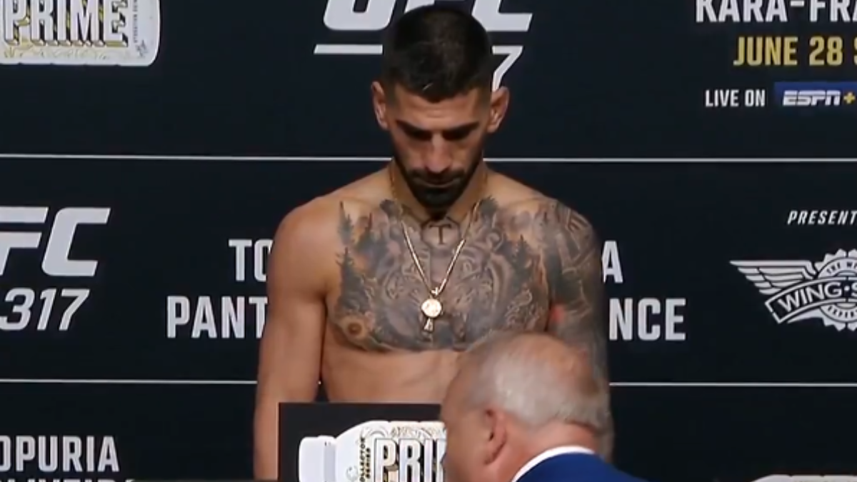 ‘Blatant Cheating’ – Fans React As Ilia Topuria Experiences Minor Hiccup During UFC 317 Weigh-In