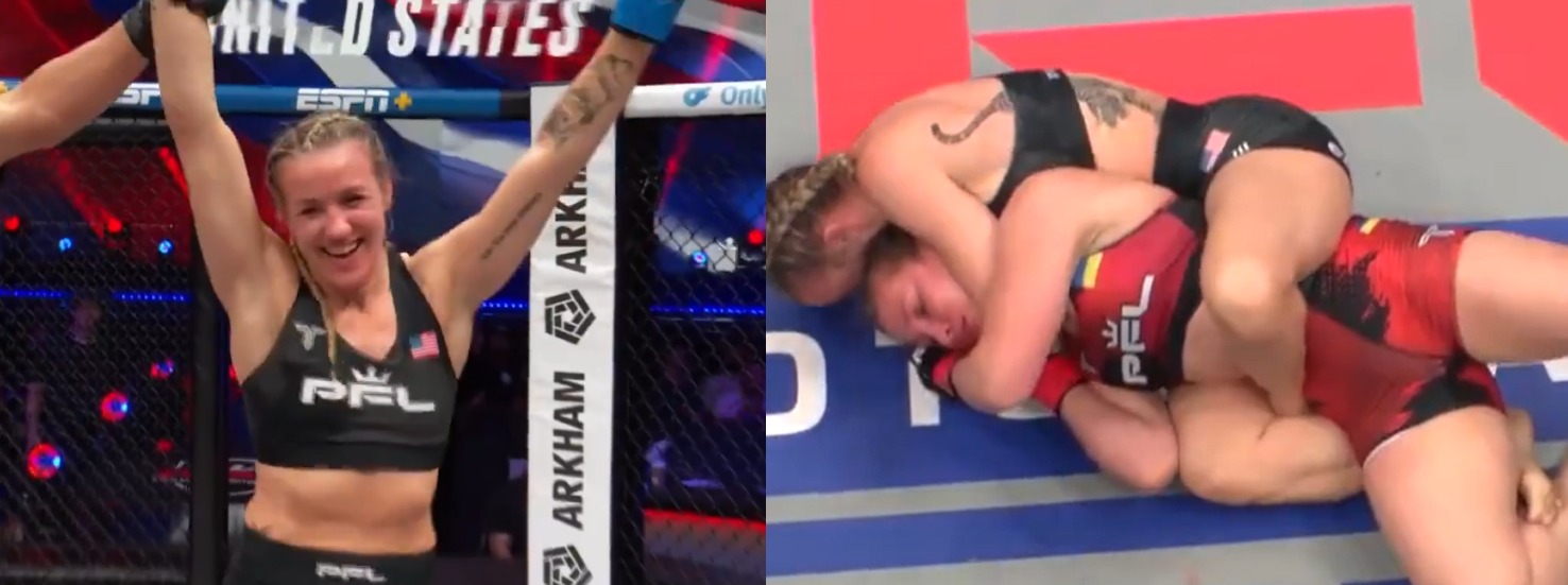 ‘Class Grappling’ – Fans React To Jena Bishop Securing PFL World Tournament Finals Spot With Choke