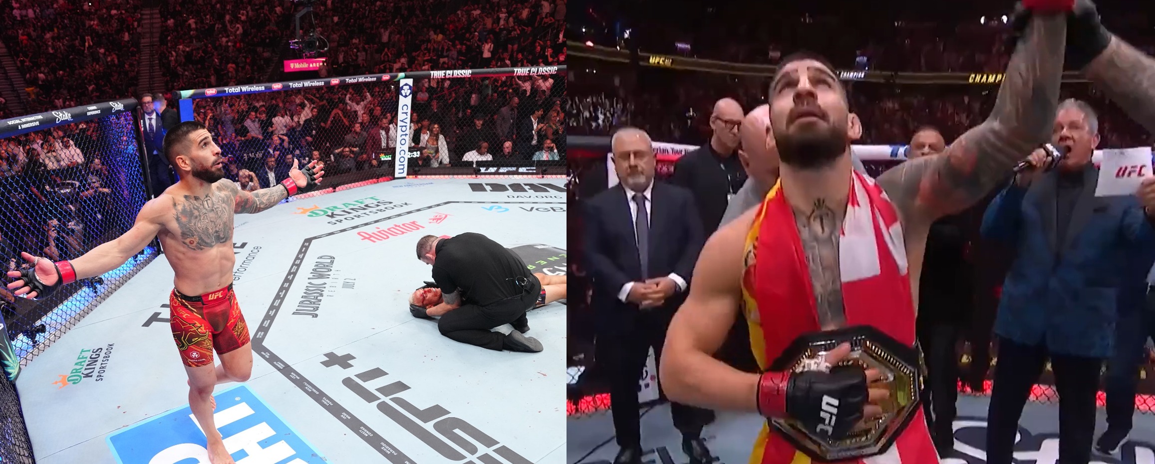 ‘This Path To Greatness Is Bigger Than Conor McGregor’ – Fighters & Fans React To Ilia Topuria Knocking Out Charles Oliveira For Lightweight Title At UFC 317