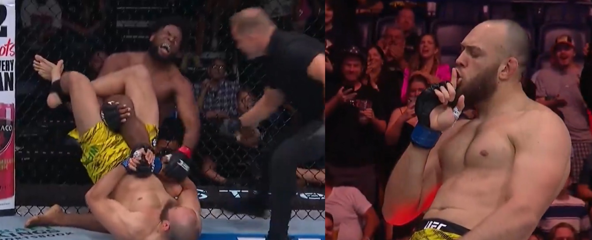 VIDEO: Valter Walker Locks Up Third Straight Heel Hook Submission, Defeating Kennedy Nzechukwu In Less Than A Minute At UFC Nashville