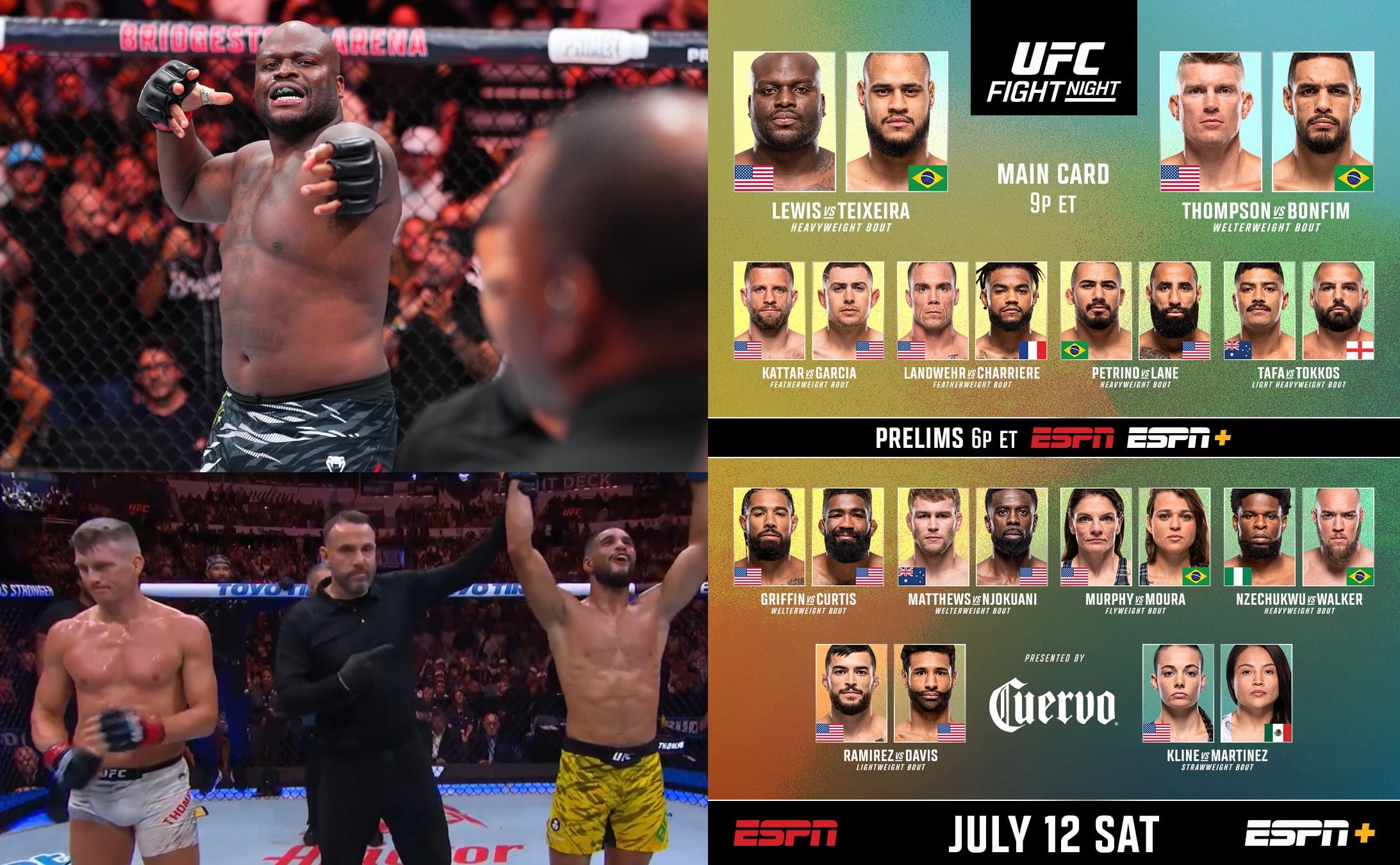 6 Hits And 4 Misses From UFC Nashville: Derrick Lewis vs. Tallison Teixeira