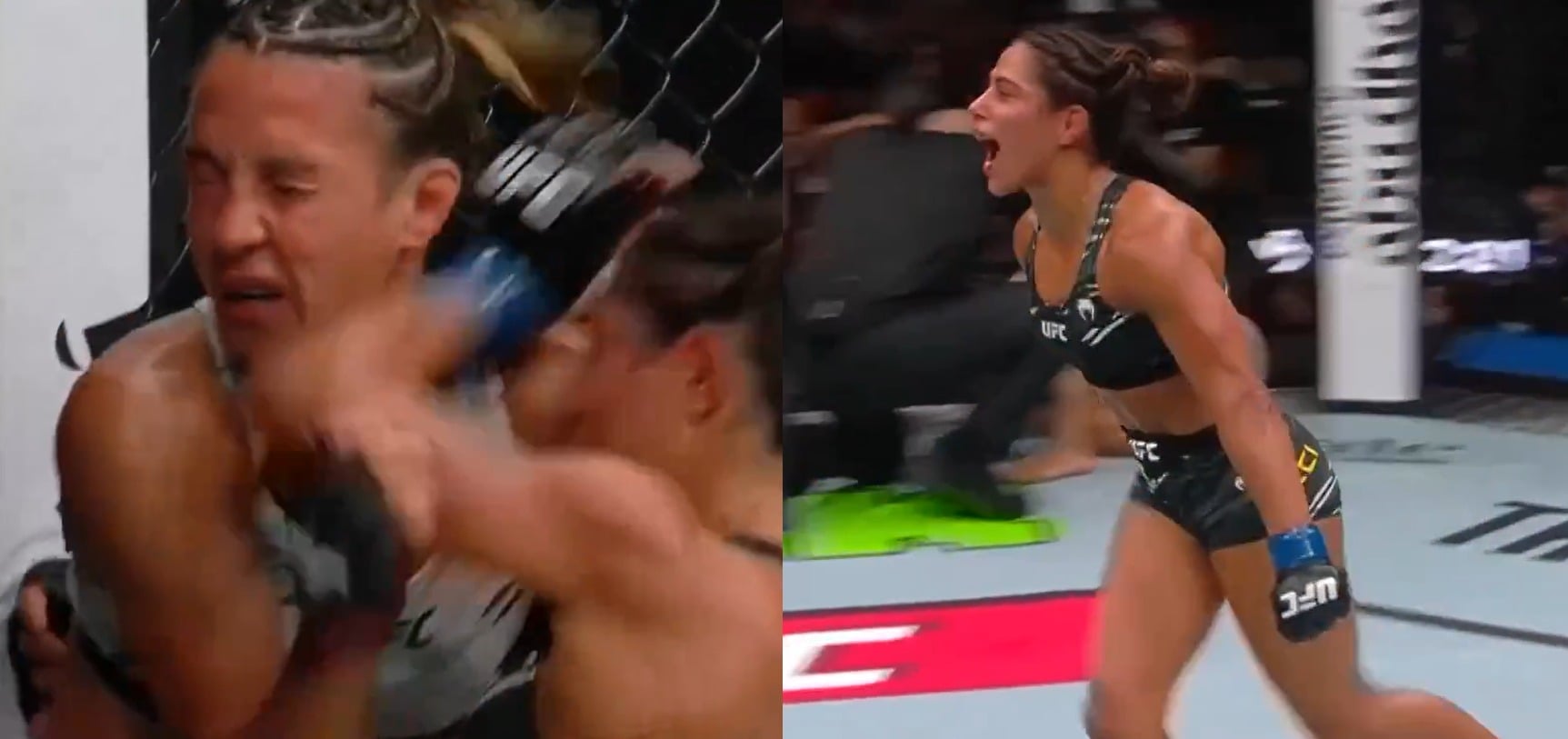 VIDEO: Tabatha Ricci Puts Away Amanda Ribas With Series Of Brutal Elbows At UFC Abu Dhabi