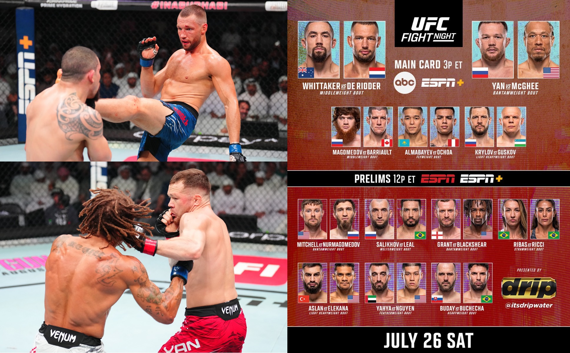 6 Hits And 3 Misses From UFC Abu Dhabi: Robert Whittaker vs. Reinier De Ridder