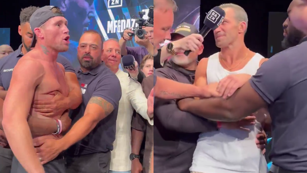 VIDEO: Darren Till And Luke Rockhold Had To Be Separated During Heated Faceoff Ahead Of Misfits Boxing 22 Clash