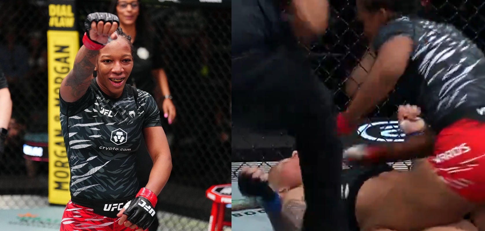 VIDEO: Joselyne Edwards Puts Priscila Cachoeira’s Lights Out With First-Round KO At UFC Vegas 109