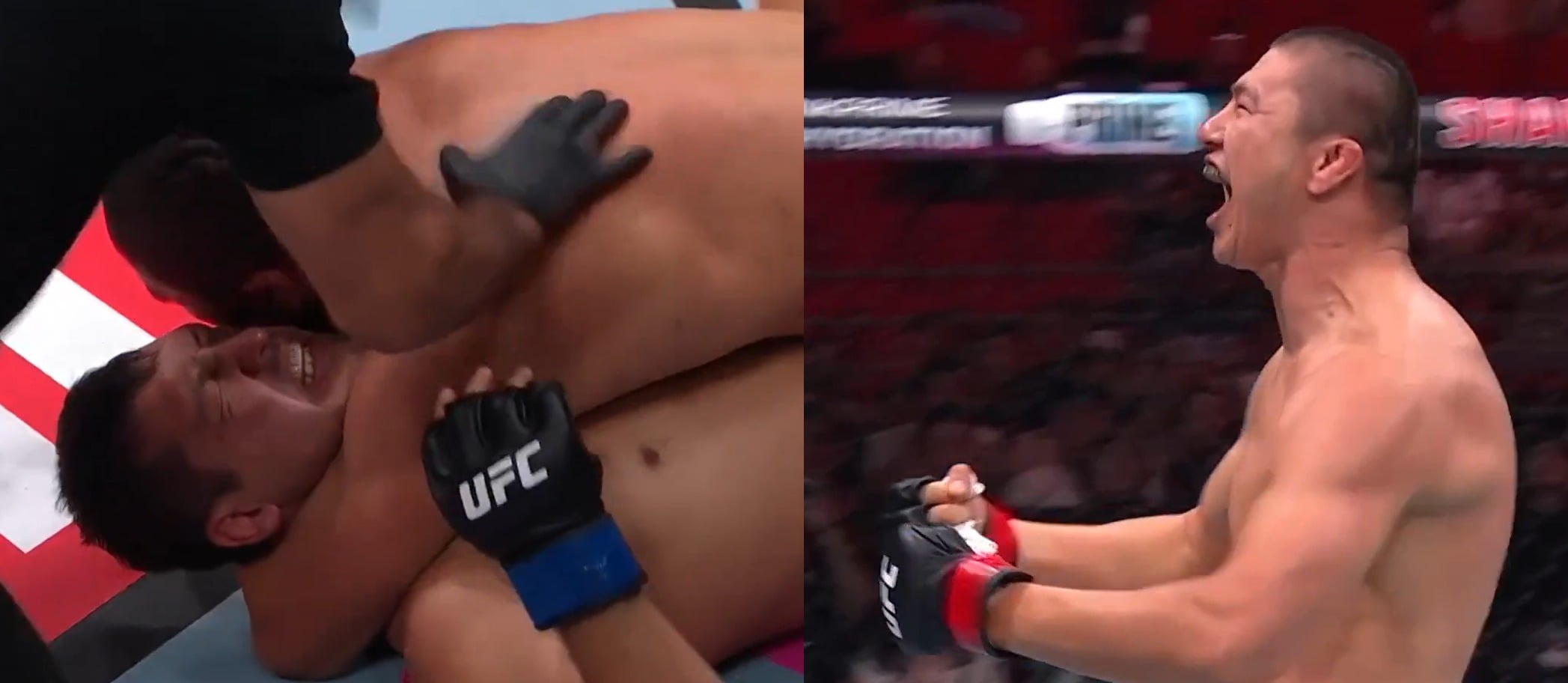 “Kyrgyzstan You Have An Aleksei Oleinik” – Fans React As Uran Satybaldiev Pulls Off Rare Ezekiel Choke From Top To Kick Off UFC Shanghai With Win Over Diyar Nurgozhay