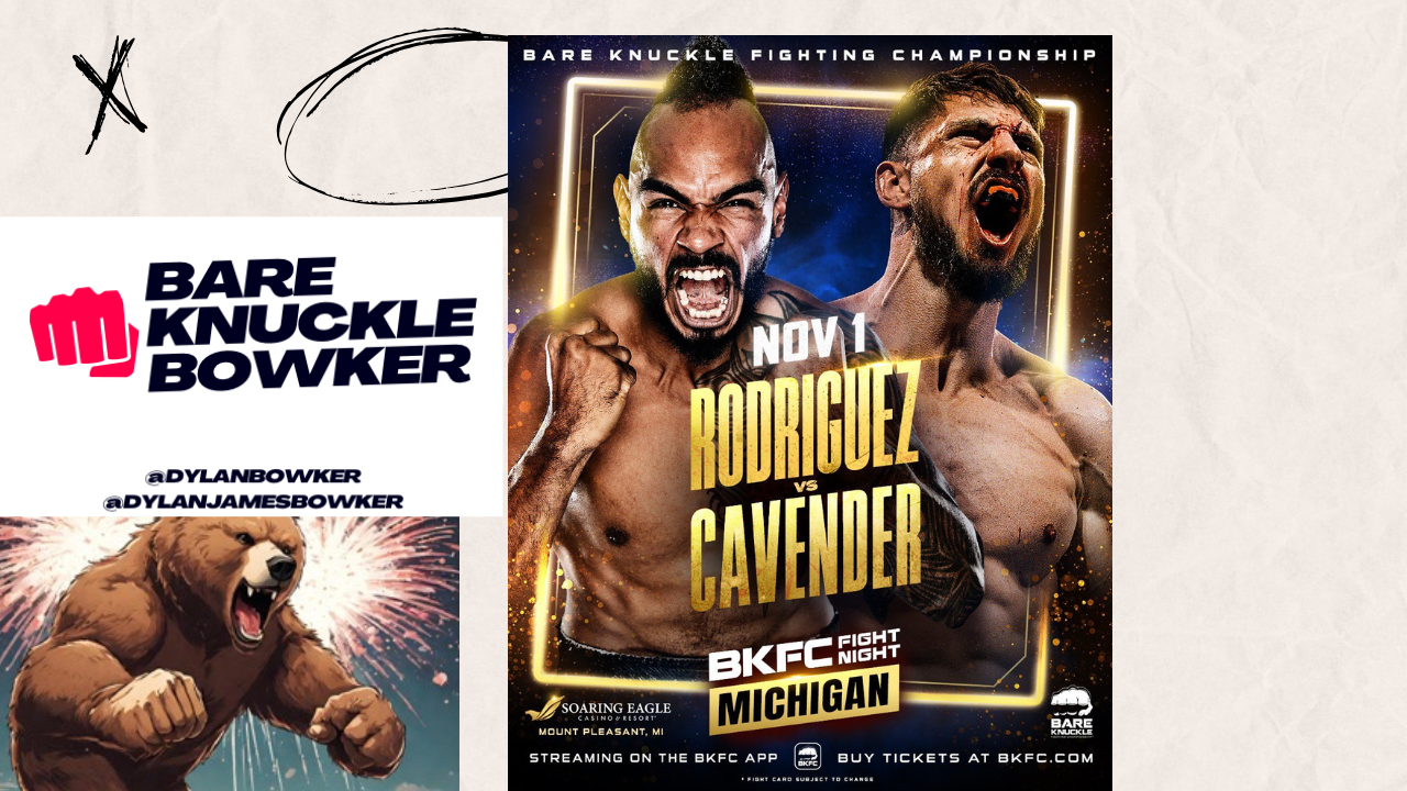 BKFC’s Esteban Rodriguez Hungry for Big Redemptive KO vs. Zac Cavender at 1st BKFC Michigan card