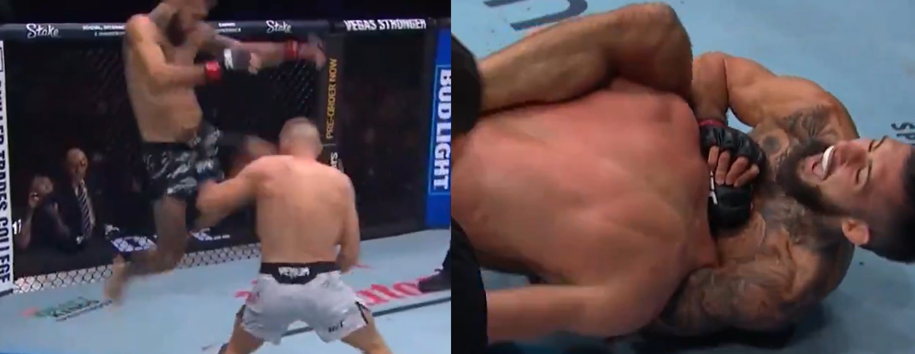 “Perfect” – Fans & Fighters React To Charles Jourdain Landing Flush Knee Before Locking Up Submission Of Davey Grant At UFC Vancouver