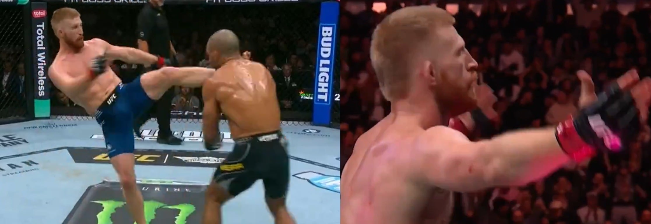 VIDEO: Bo Nickal Crushes Rodolfo Vieira With Violent Head Kick KO At UFC 322