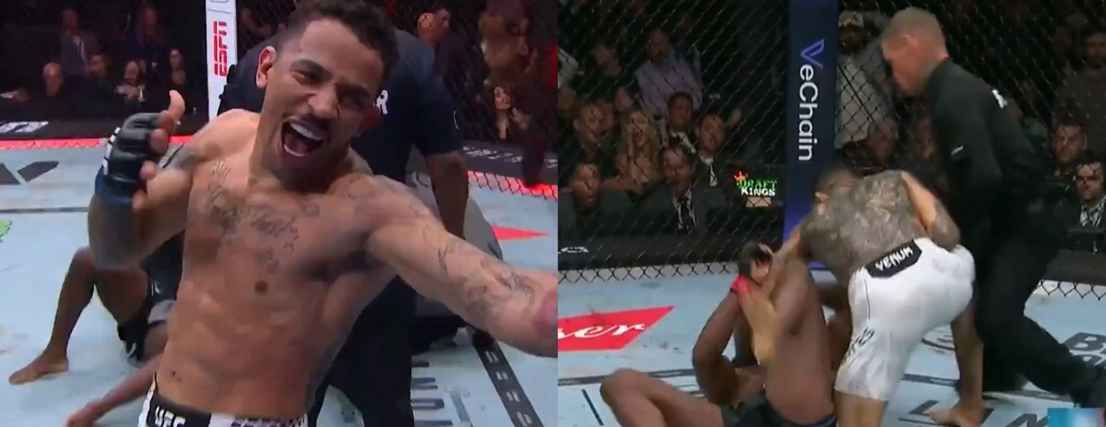 ‘His Own Head Shot Dead’ – Fans & Fighters React As Carlos Prates Cracks Leon Edwards In Sudden Style At UFC 322