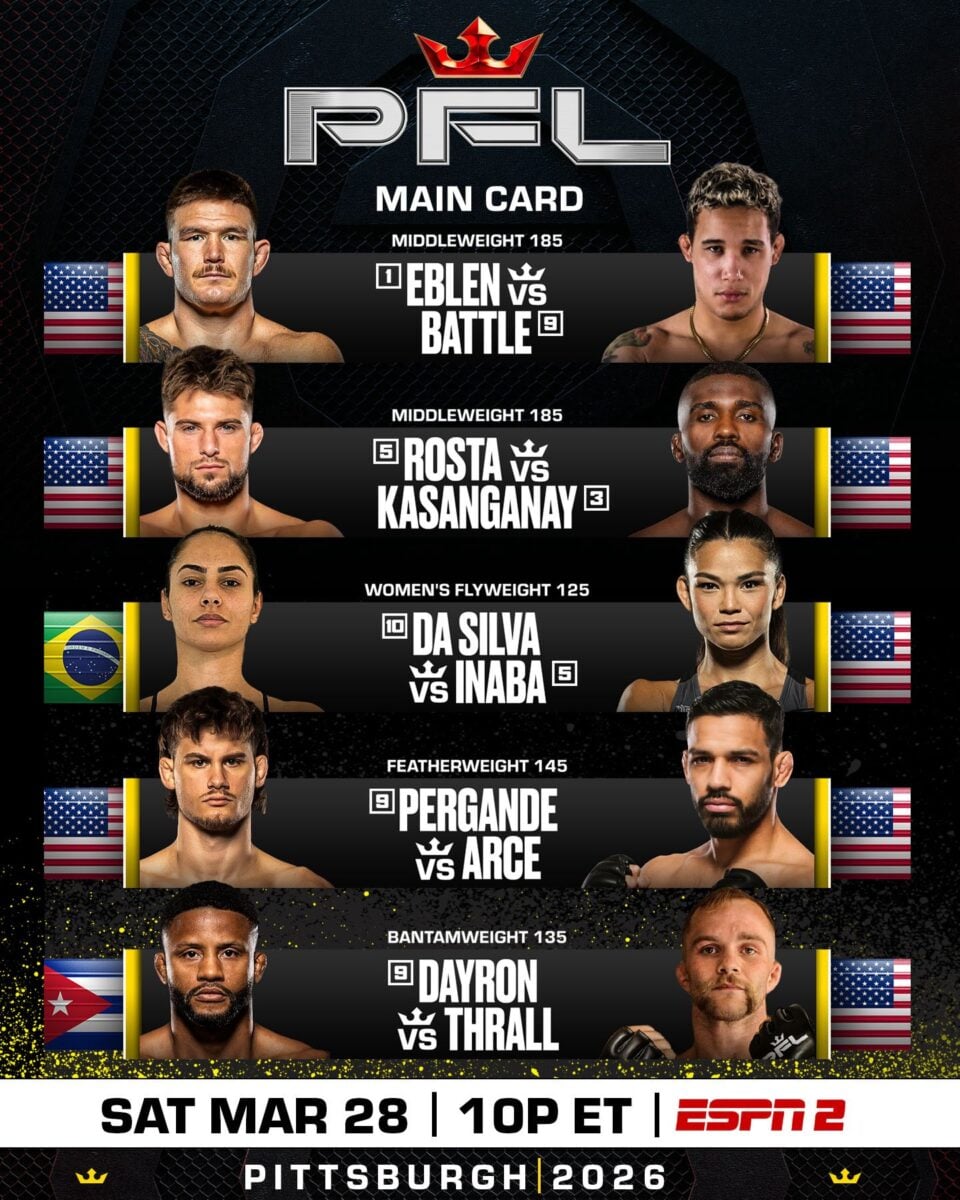 PFL Pittsburgh Main Card