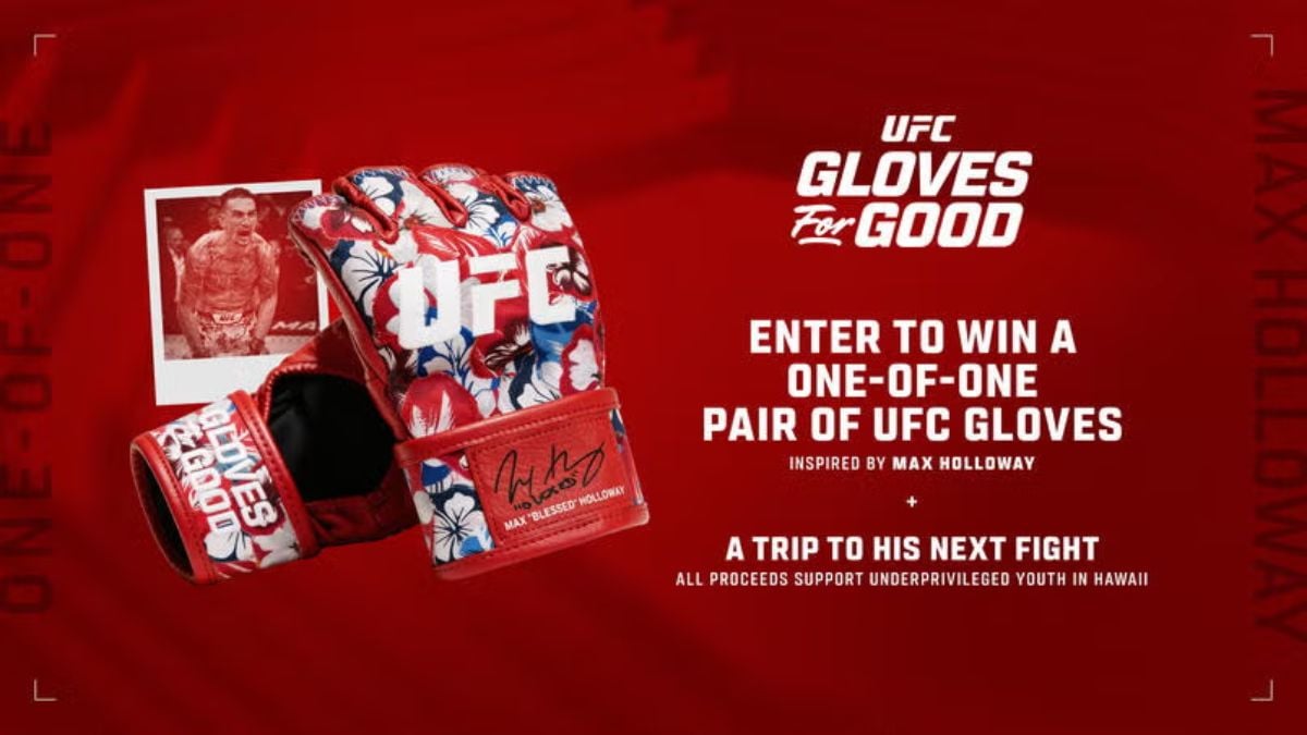 Max Holloway Designs UFC Gloves for Good Charity Program