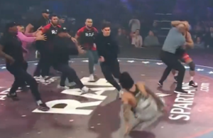 Khamzat Chimaev Pins Dillon Danis, Massive Brawl Erupts