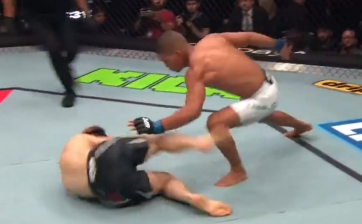 Matheus Camilo Cracks, Finishes Nazim Sadykhov At UFC Baku