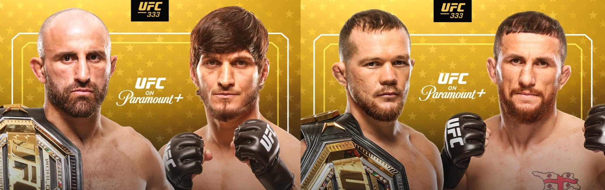 Volkanovski vs. Evloev, Yan vs. Dvalishvili 3 Headline UFC 333