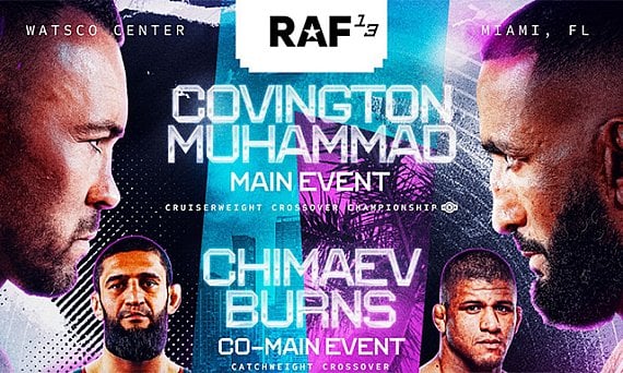 RAF 13 Full Card Set With Covington-Muhammad, Chimaev-Burns