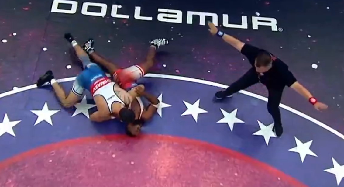 Khamzat Chimaev Quickly Pins Tyron Woodley At RAF Moscow