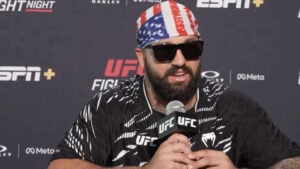 Josh Hokit speaking to the media