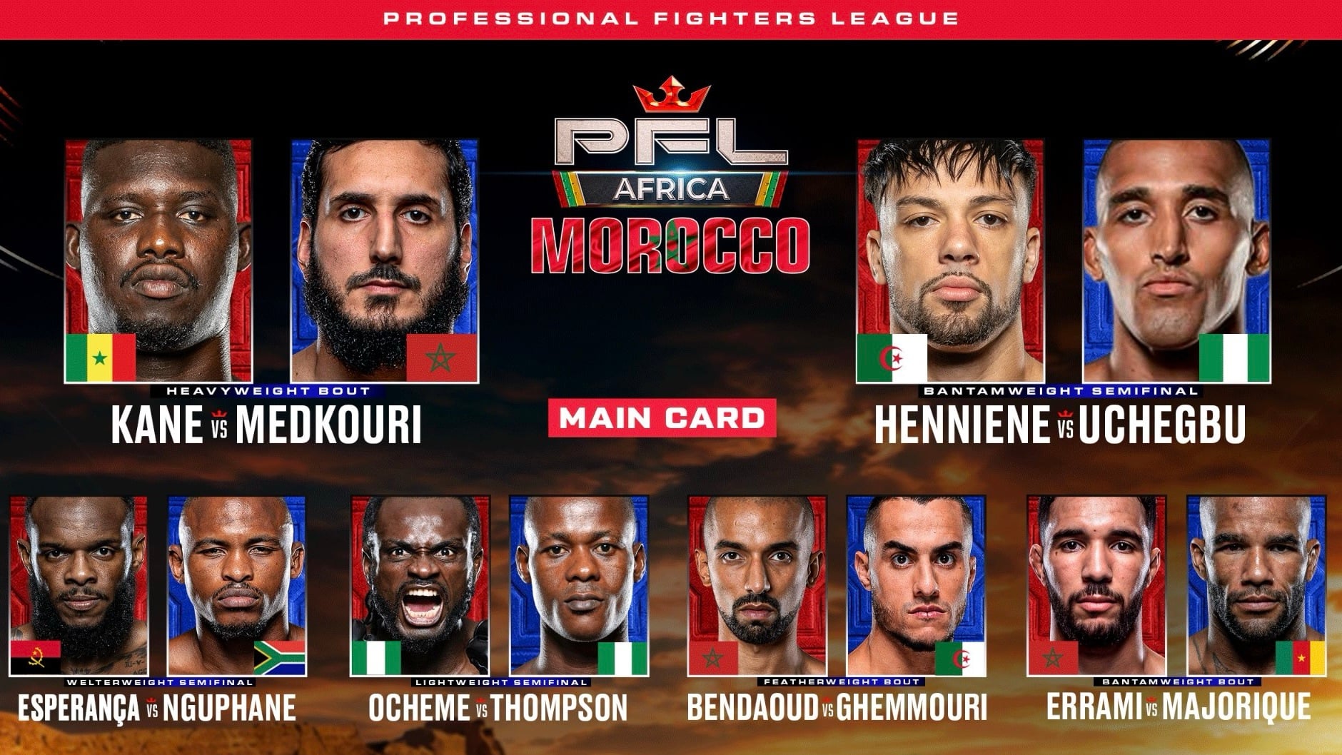 PFL Africa Reaches Morocco For A Historic Casablanca Card