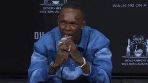 Former UFC middleweight champion Israel Adesanya, who says he has signed for his next fight