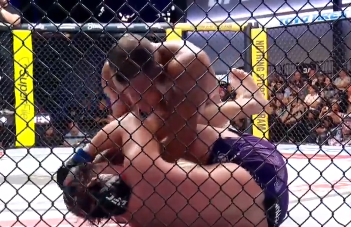 Julius Walker and Gerald Meerschaert at UFC Vegas 122
