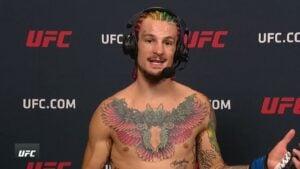Sean O'Malley standing and talking