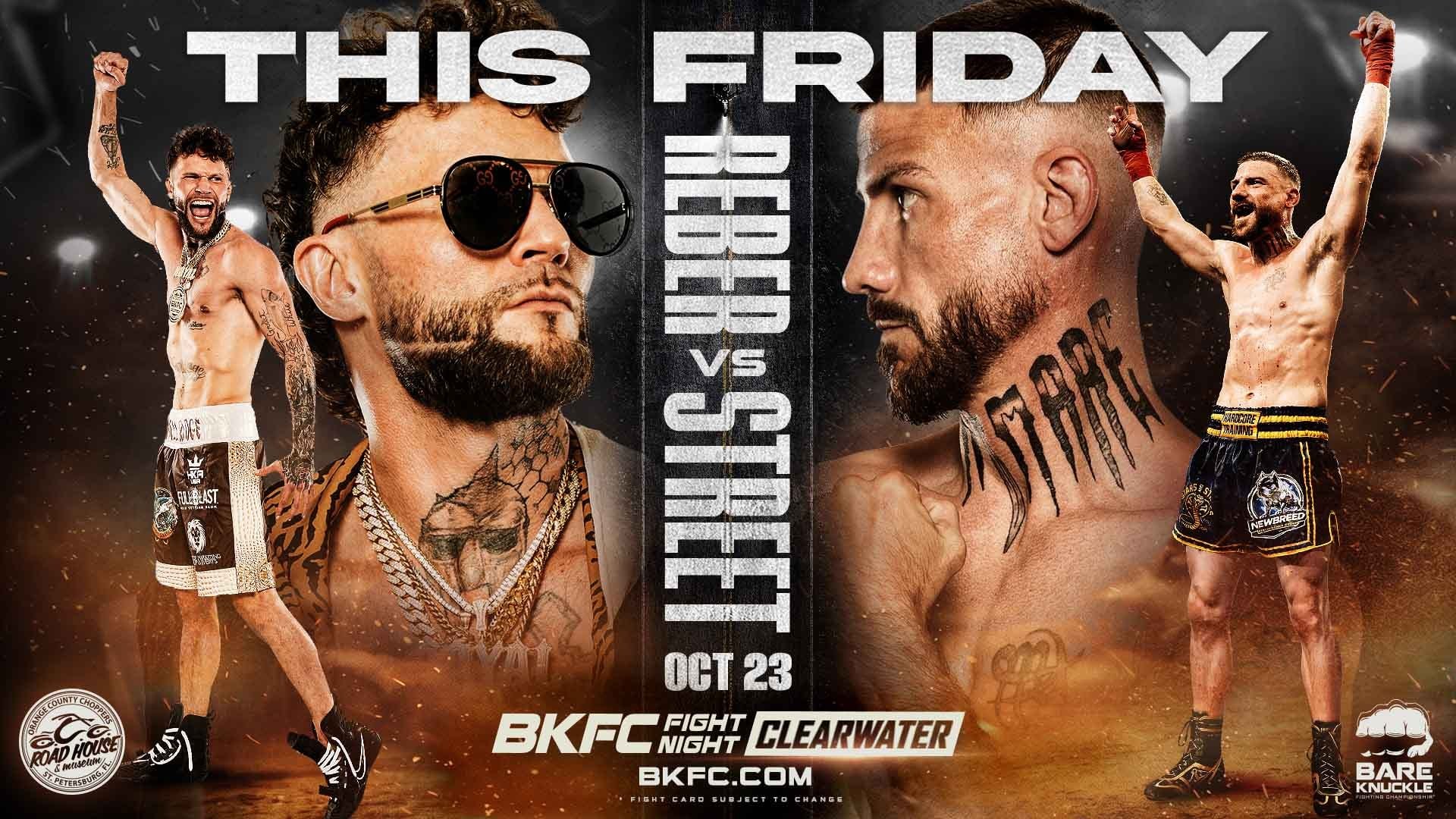 Reber Vs. Street Headlines BKFC Fight Night Clearwater