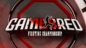 Gamebred Fighting Championship logo inside a red octagon