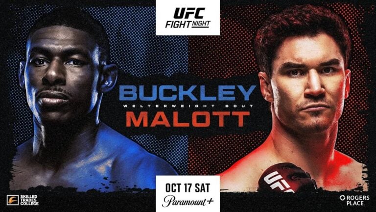 UFC Edmonton Preview, Buckley vs. Malott And How To Watch